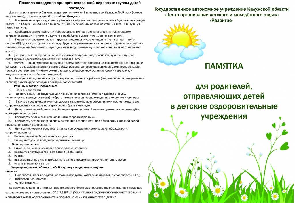 Проект организации летнего отдыха детей в стационарном лагере