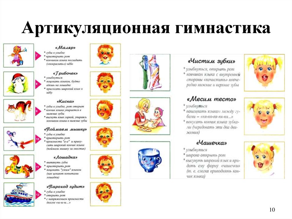 Проект по артикуляционной гимнастике в доу