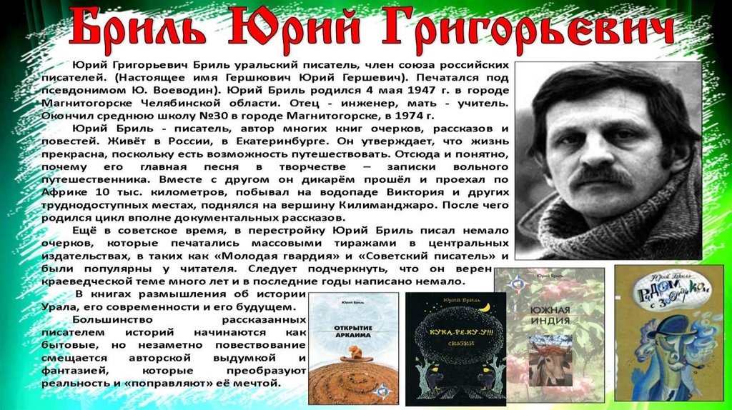 Биографии уральских. Известные Писатели Урала. Детские Писатели и поэты Южного Урала.