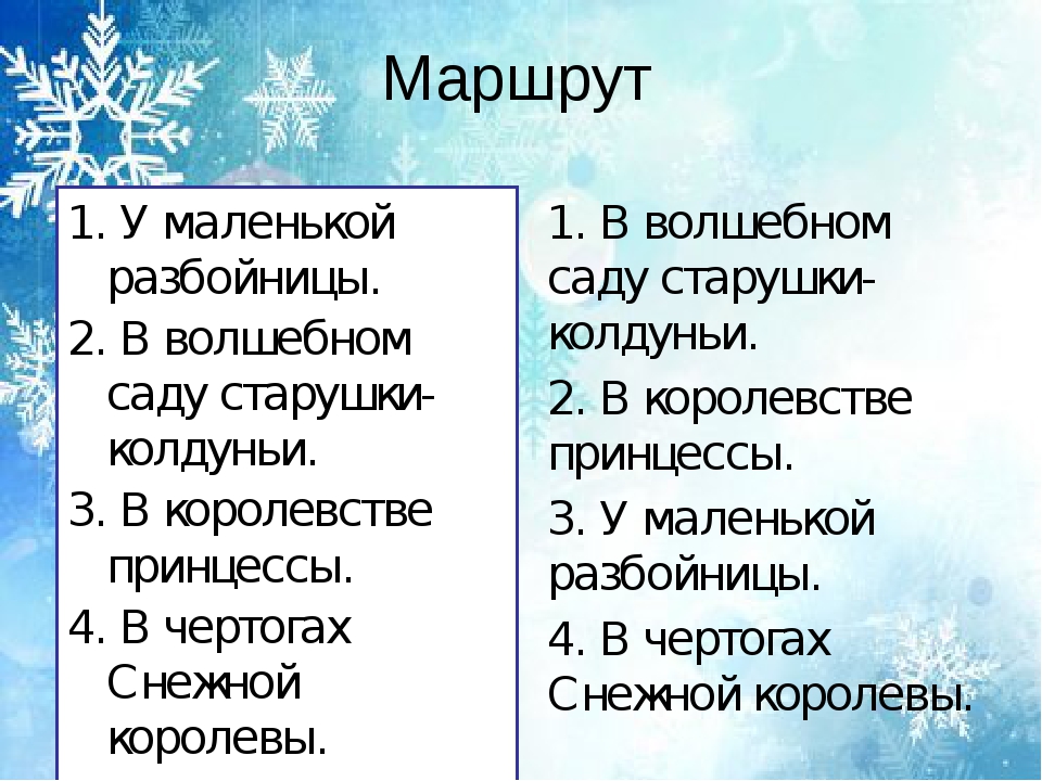 Схема пути герды