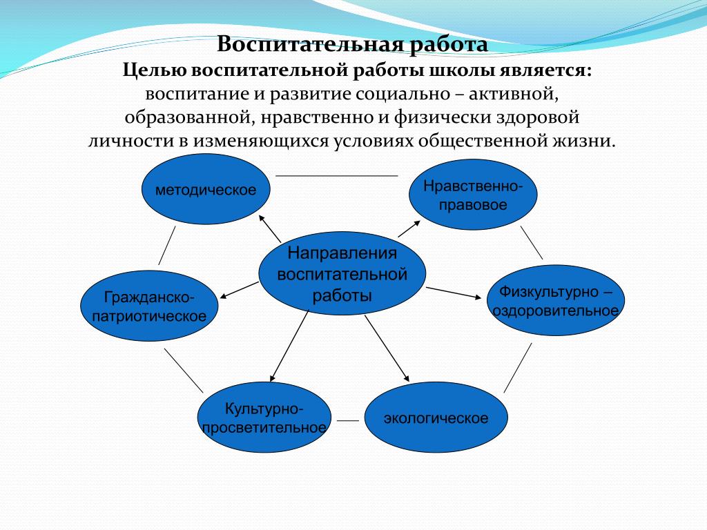 Особенности воспитательной работы в школе образец