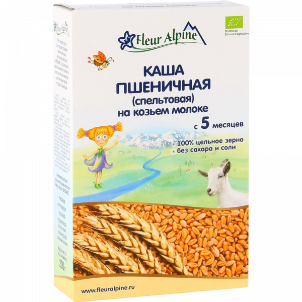 Каша безмолочная fleur alpine organic три злака