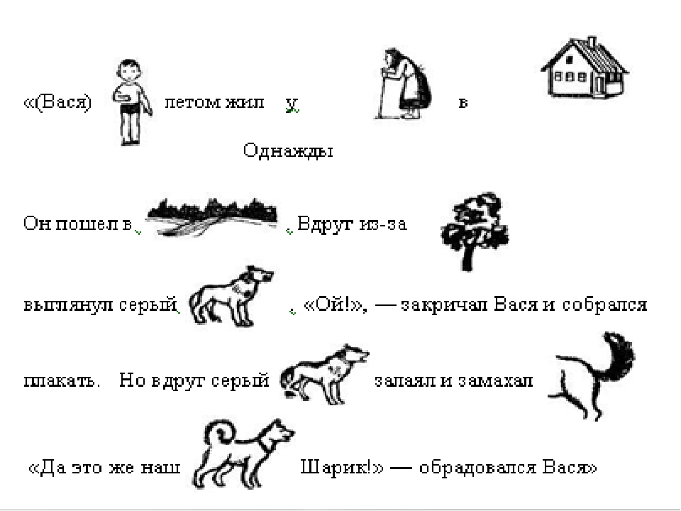 Предложения по картинкам для дошкольников