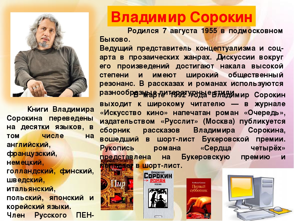 Современные русские писатели 21 века и их произведения презентация