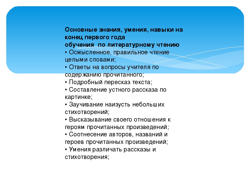 Что должен знать и уметь первоклассник к концу учебного года по фгос презентация