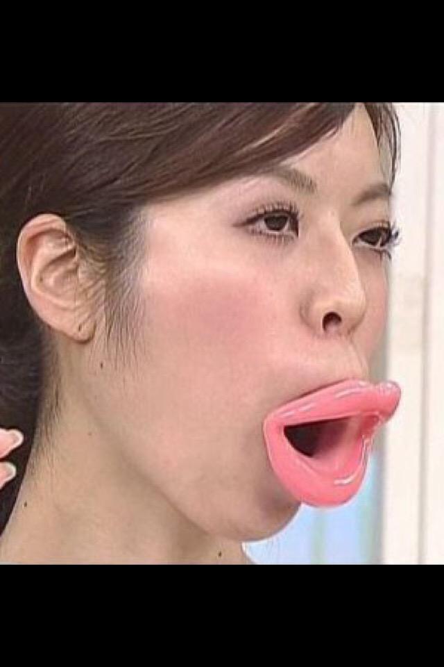 Глотка резиновый. Расширитель рта для сосания. Резиновые губы. Резиновый рот.